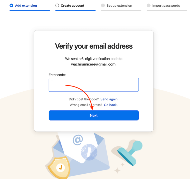 1password email verification.