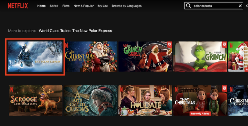 polar express netflix