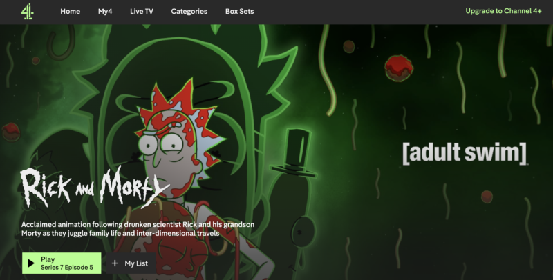 watch rick and morty channel 4