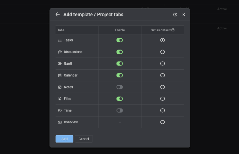 proofhub project templates