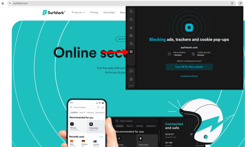 surfshark-review-cleanweb-browser-extension