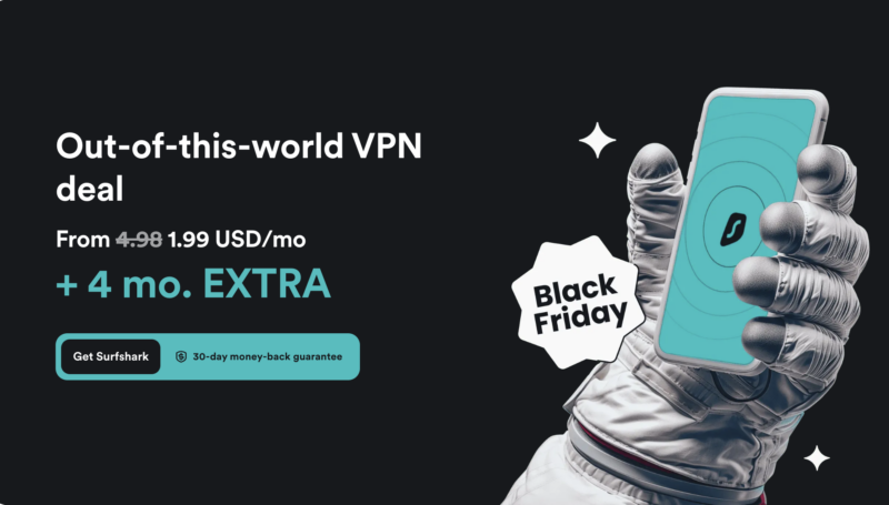 Surfshark black friday deal