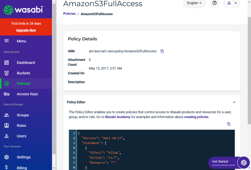 amazon s3 full access