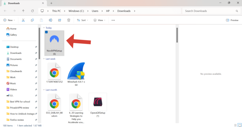 nordvpn installation file