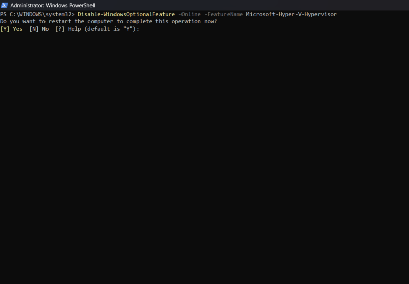 disable with PowerShell