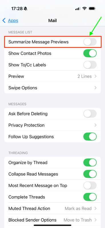 ios-turn-off-email-summary ios turn off email summary