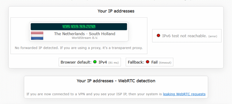 Free VPNs Proton VPN DNS Testing