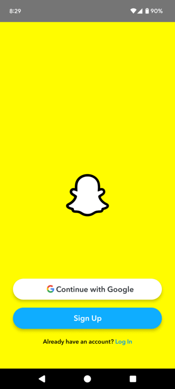 access snapchat