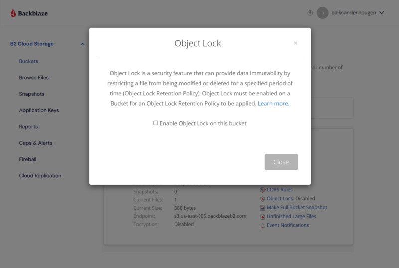 object lock