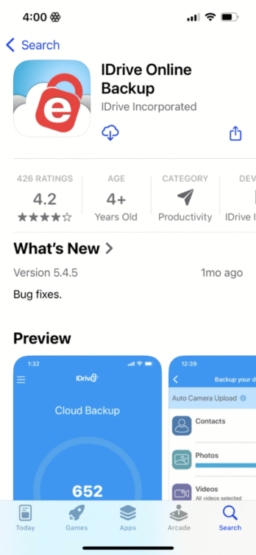 Idrive online backup app download