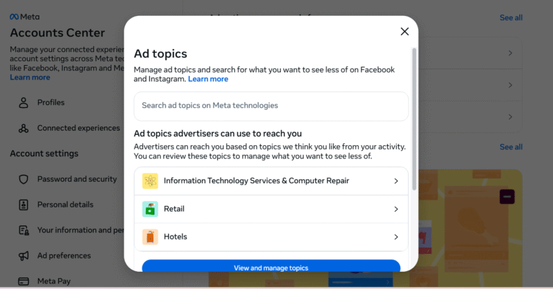 ad topics
