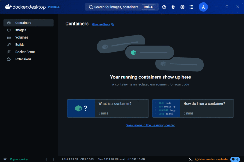 docker-desktop docker desktop