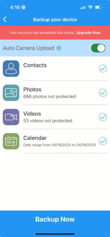 idrive data