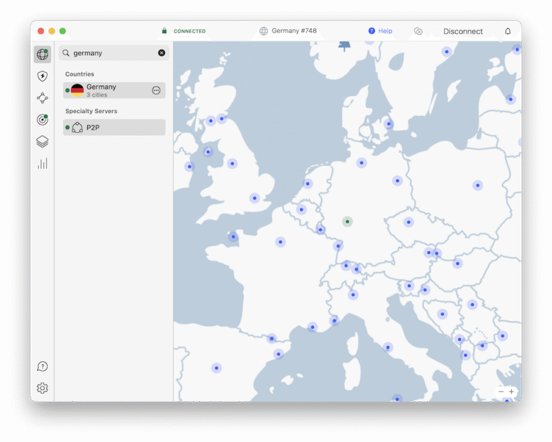 nordvpn german server