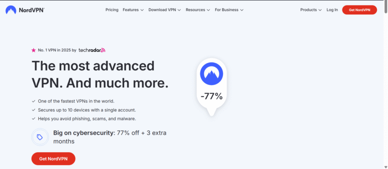 nordvpn website
