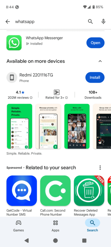 whatsapp android