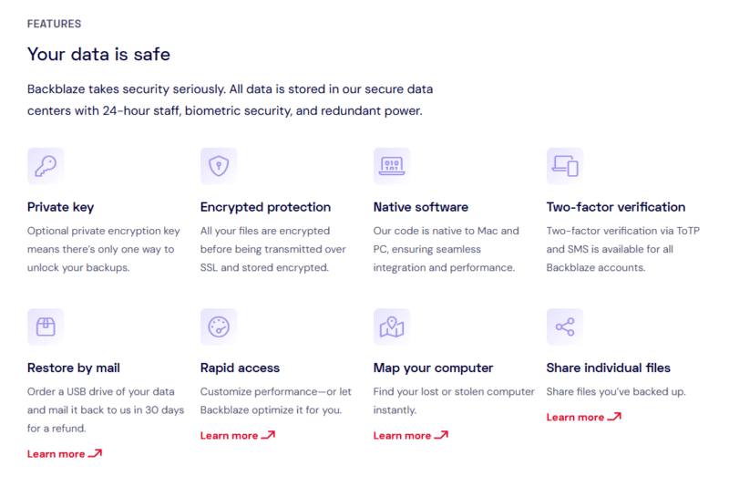 backblaze private encryption key