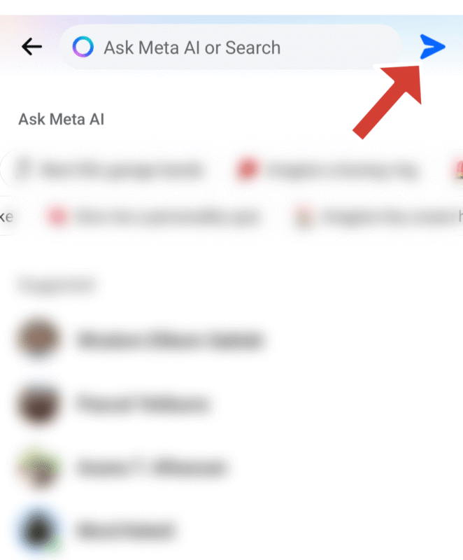 blue arrow button