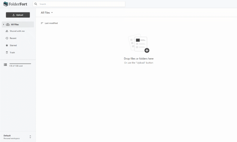 folderfort interface