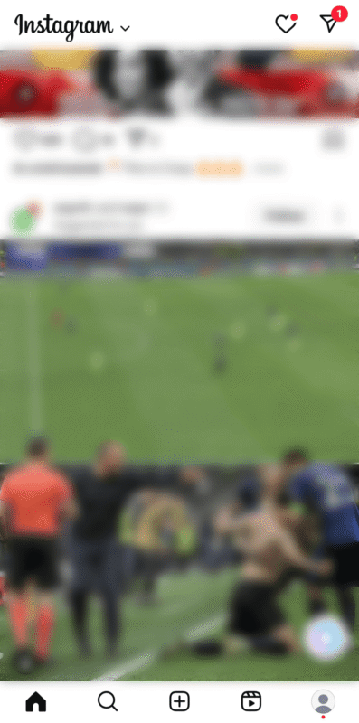 instagram homepage