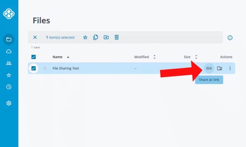 sync link sharing