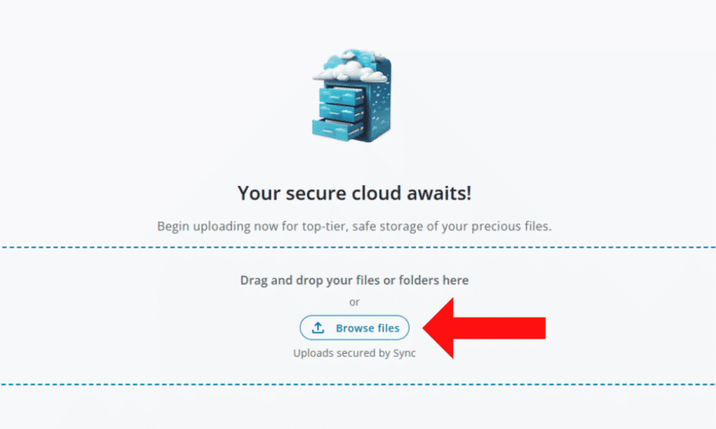 sync upload files