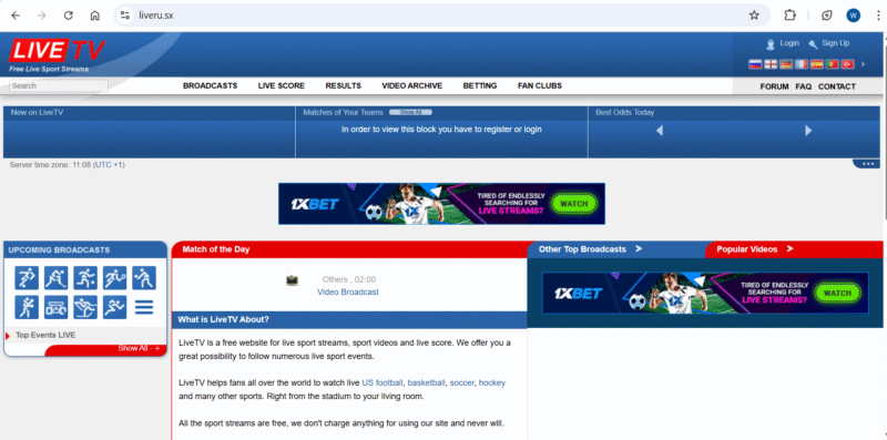 livetv-homepage livetv homepage