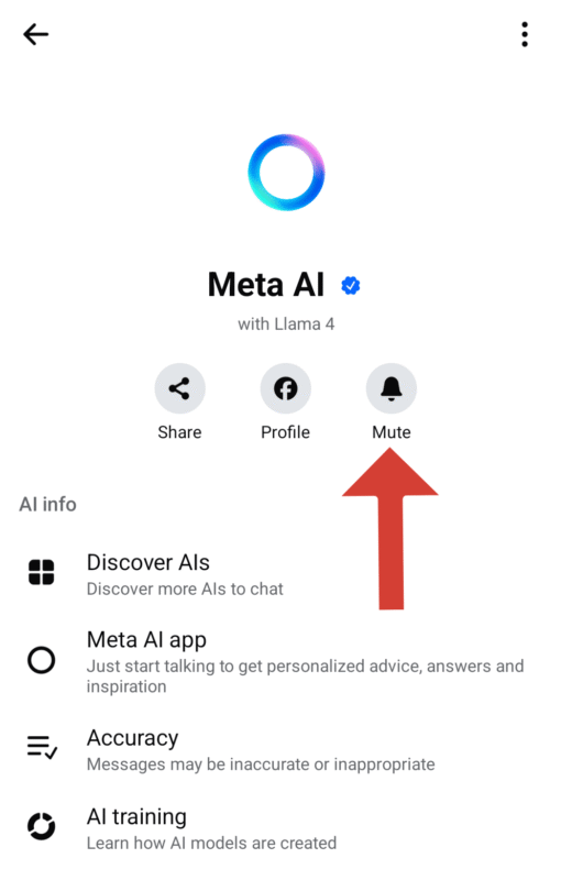 mute messenger ai