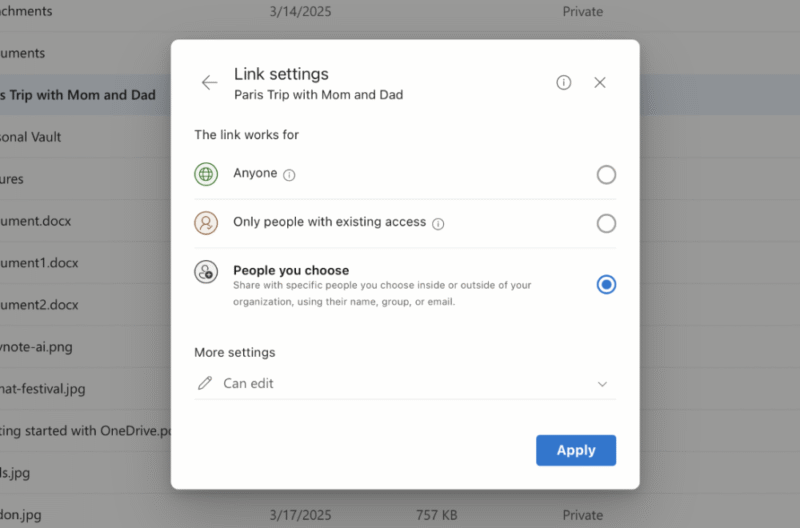 Onedrive security