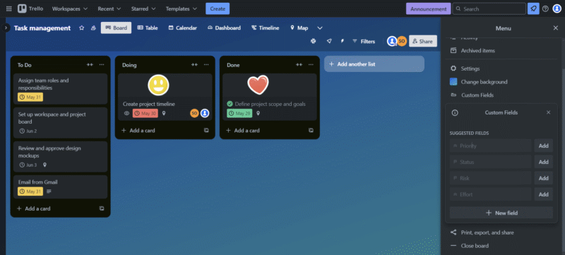 Trello Customfields