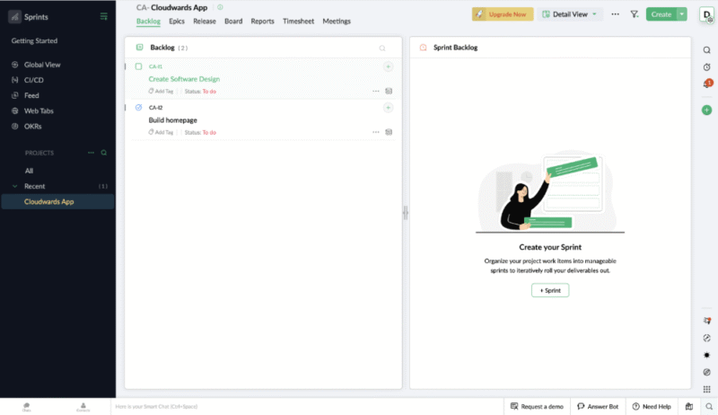 Zoho-sprints Zoho sprints