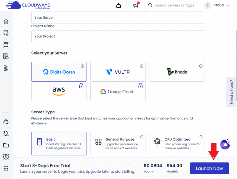 Server and app pre-deployment configuration