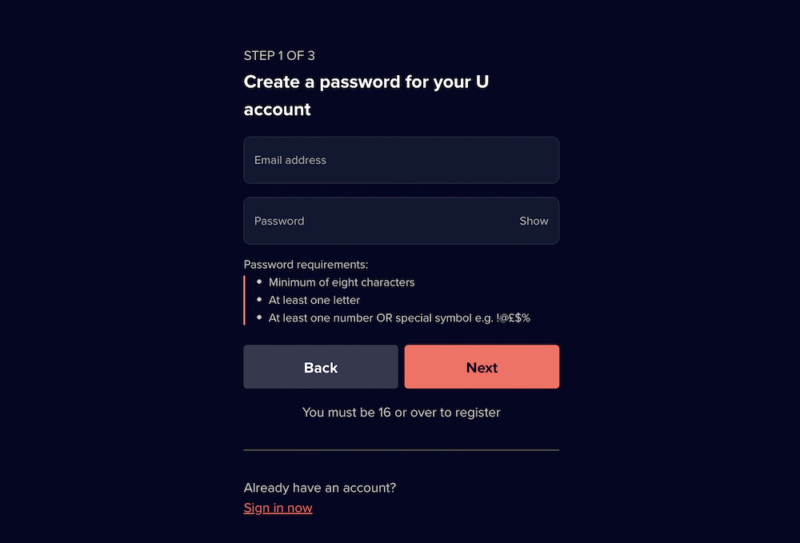 create free u account