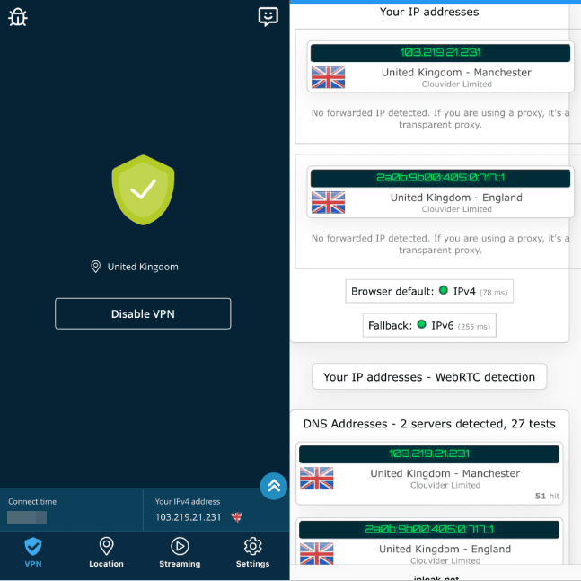 hide me dns leak test