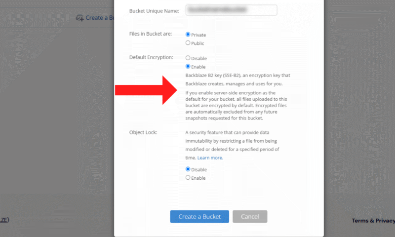 linux cloud backup backblaze encryption