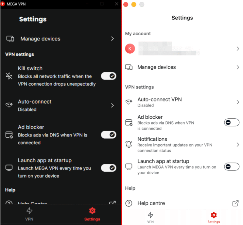 mega vpn windows macos apps