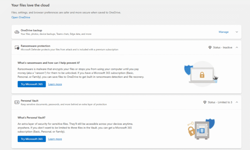 nonprofit storage onedrive security