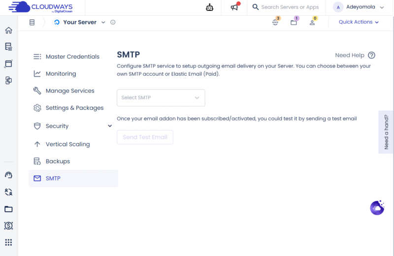 SMTP integration