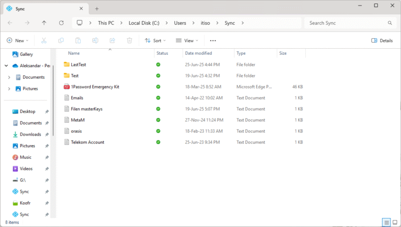 sync.com sync folder