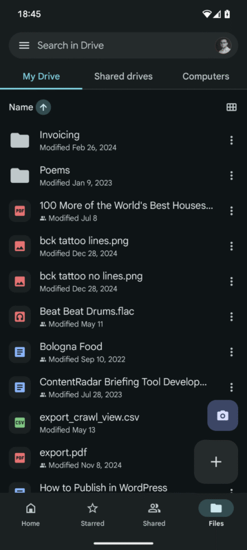 Google-Drive-Android-app Google Drive Android app