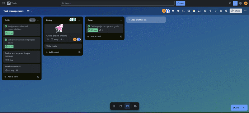 Trello boards