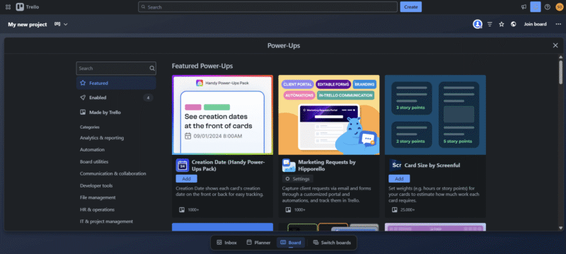 Trello Hands-On testing