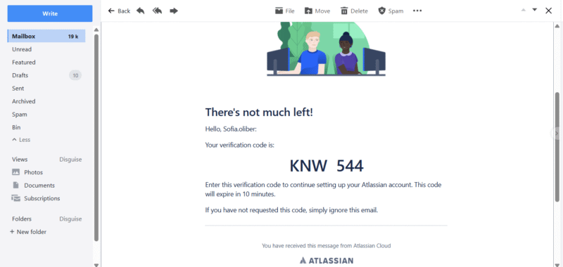 Confirm email to Sign Up to Trello