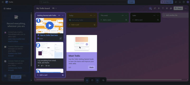 Trello’s getting started guide