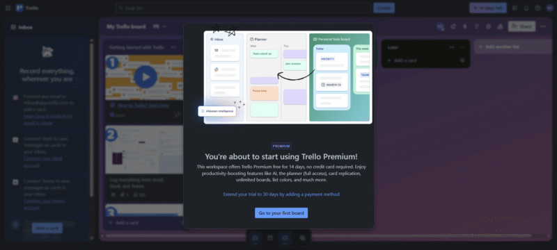 Trello’s 14-day free trial