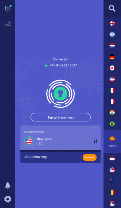 android free vpn privadovpn