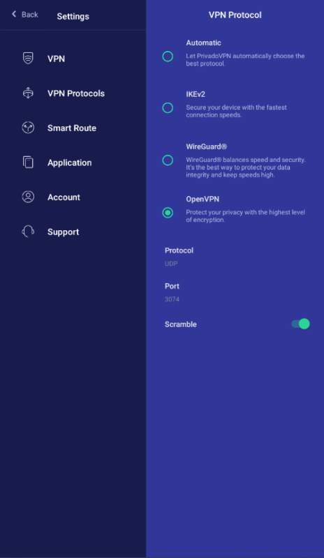 android free vpn privadovpn protocol
