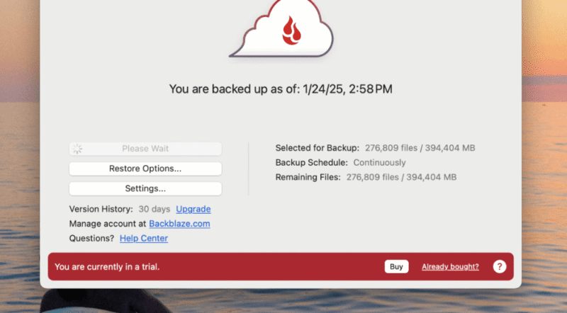 backblaze desktop