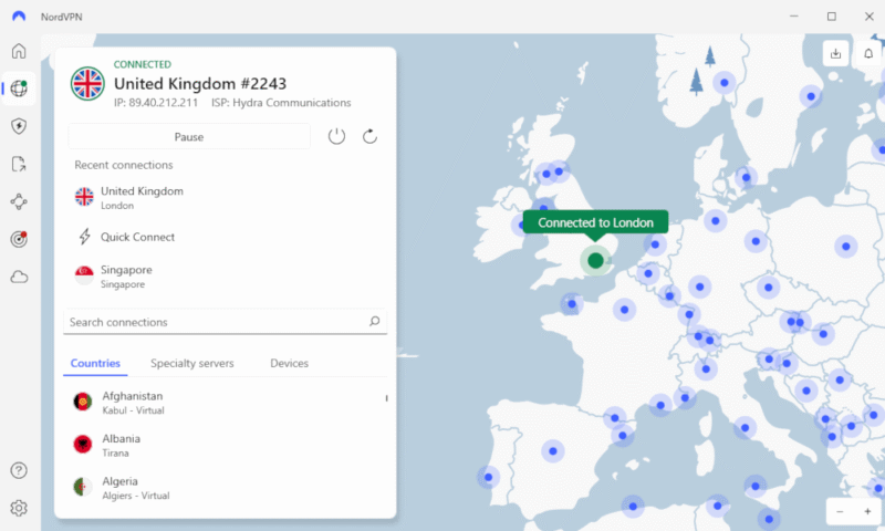 best uk vpn how to guide nordvpn connected