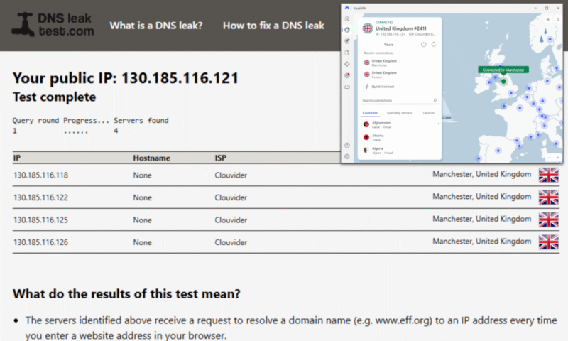 best uk vpn nordvpn dns leak test